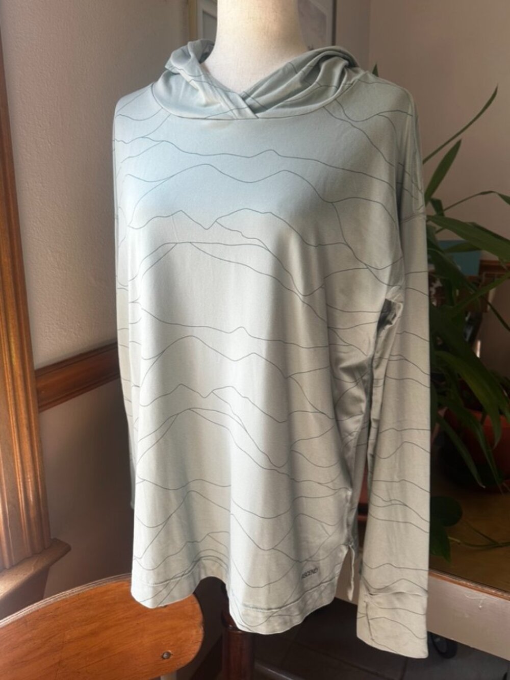 NWT Ascend Sun Protection Hoodie, Light Green, Women's Large